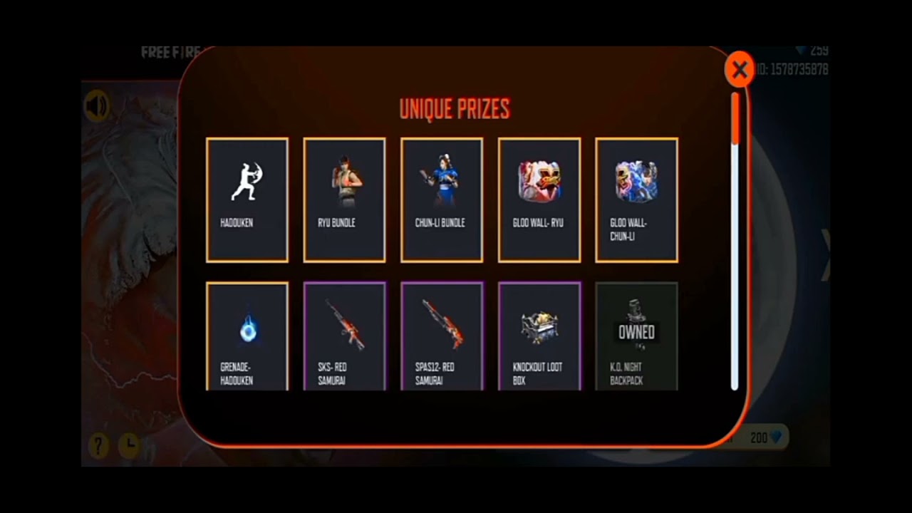 New event Free fighter wish