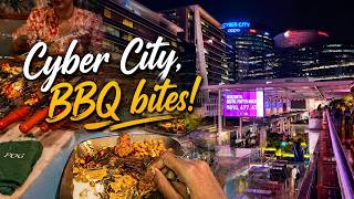 Gurgaon Cyber City vibes and BBQ cravings ✨From the neon lights to the smoky BBQ.—10/10 experience