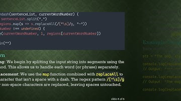 How to Make JavaScript Maintain Spaces in a String While Replacing Text with Dashes