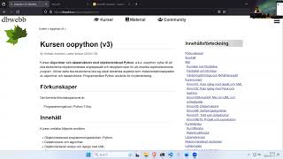 oopython föreläsning kmom01