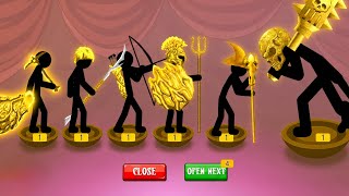 CHEST UNLOCK GOLDEN FULL ITEMS MAX POWER X9999999 | STICK WAR LEGACY