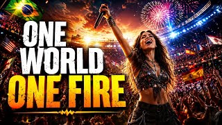 ONE WORLD, ONE FIRE (Lyrics) | Global Anthem 2026 Official Lyrics Video