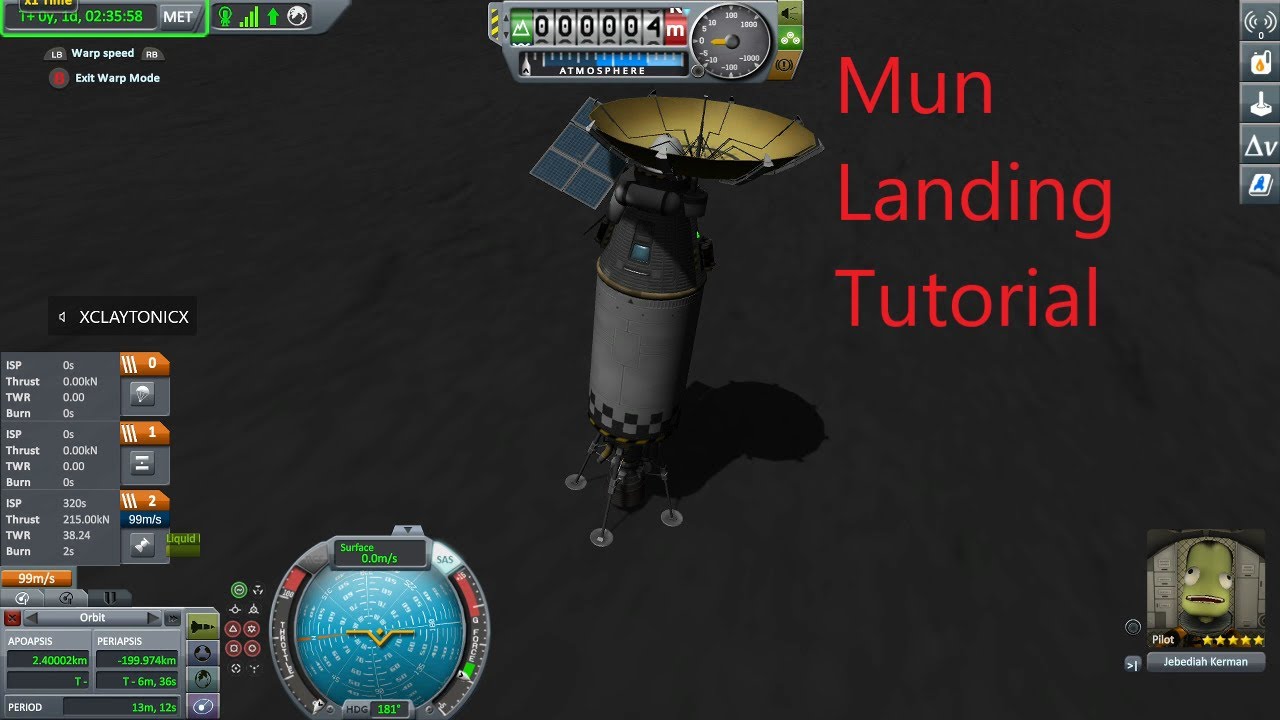 How to Get to the Mun! - Kerbal Space Program - Xbox One - YouTube