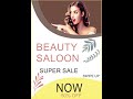 How To Create a Beauty Salon Flyer Design In CorelDraw Tutorial
