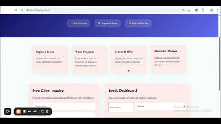 Building a Client Lead Manager from Scratch | HTML, CSS & JS