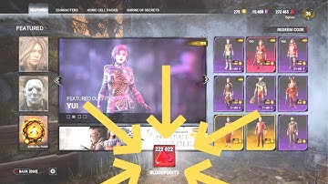 New 222k Bloodpoints Code | Dead By Daylight