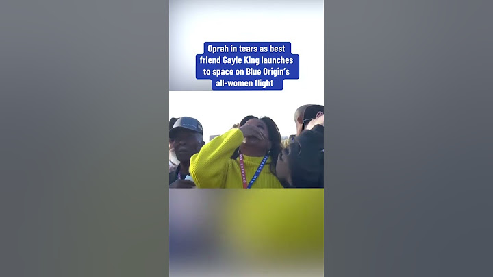 Oprah in tears as Gayle King launches to space on Blue Origin's all-women flight #shorts