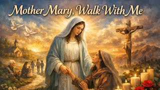 🌸 Mother Mary, Walk With Me | Comforting Devotional Song of Faith ✨ screenshot 3