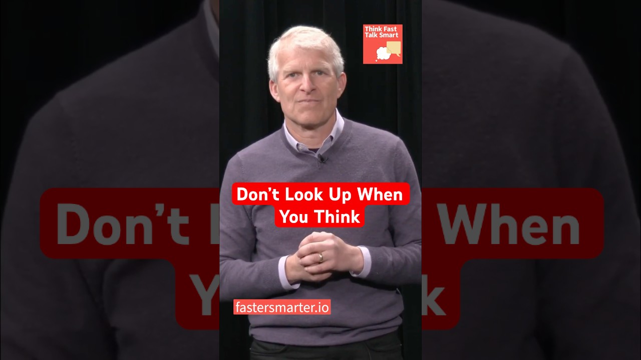 Don't Look Up When You Think: Public Speaking Tips