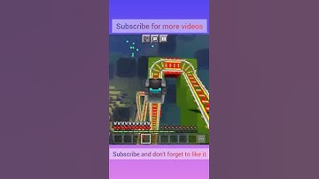 Minecraft RollerCoaster build hack 😎😎😎