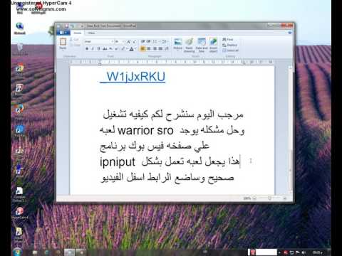 Solve the problem of the program ipinput and how to run it to play the game Warrior sro