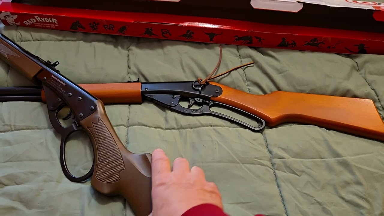 Daisy lever gun fun. COMPARE RED RYDER TO THE MARLIN!!