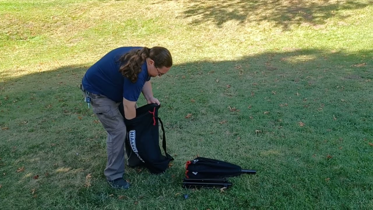Trying out the HIAARO Port Disc Golf Basket and Harp from Westside Discs