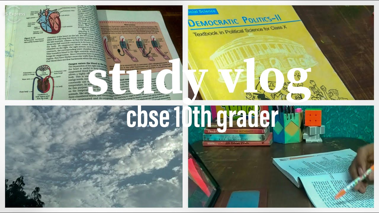 study vlog | A day in my life as a CBSE 10th grader| Class 10 boards ...