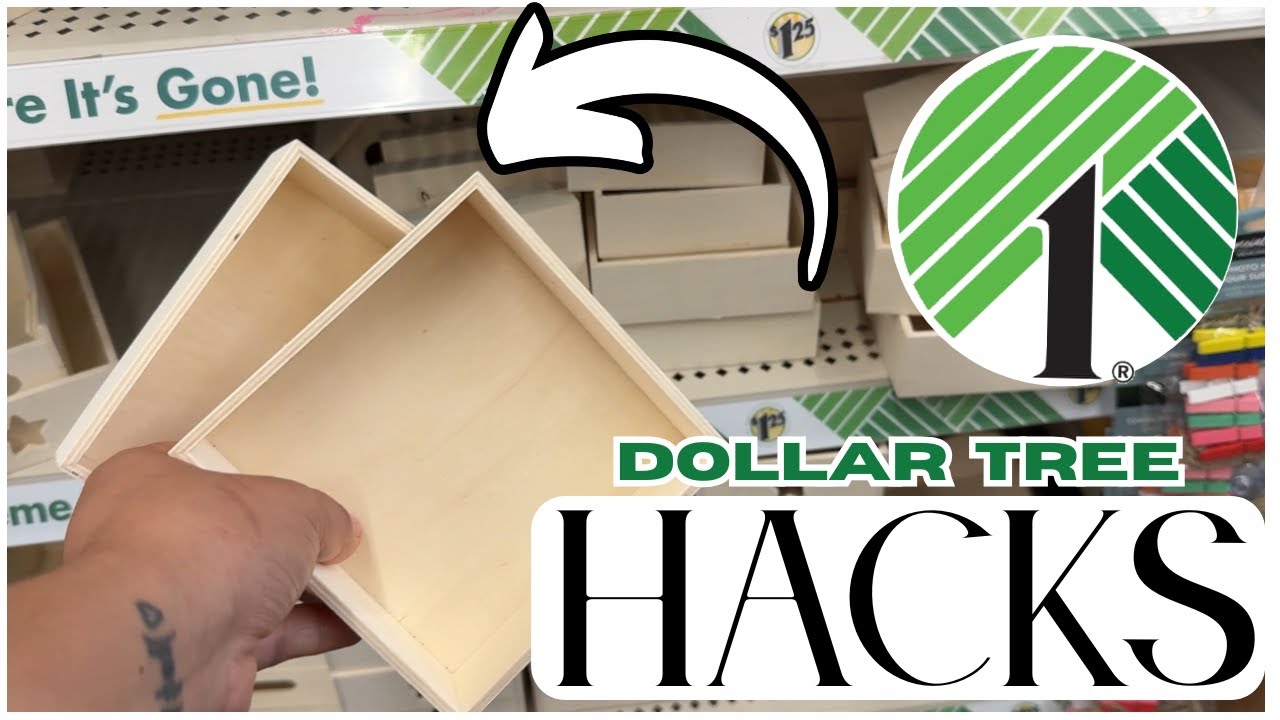 GRAB DOLLAR TREE WOOD BOXES FOR CREATIVE HOME DECOR DIYS