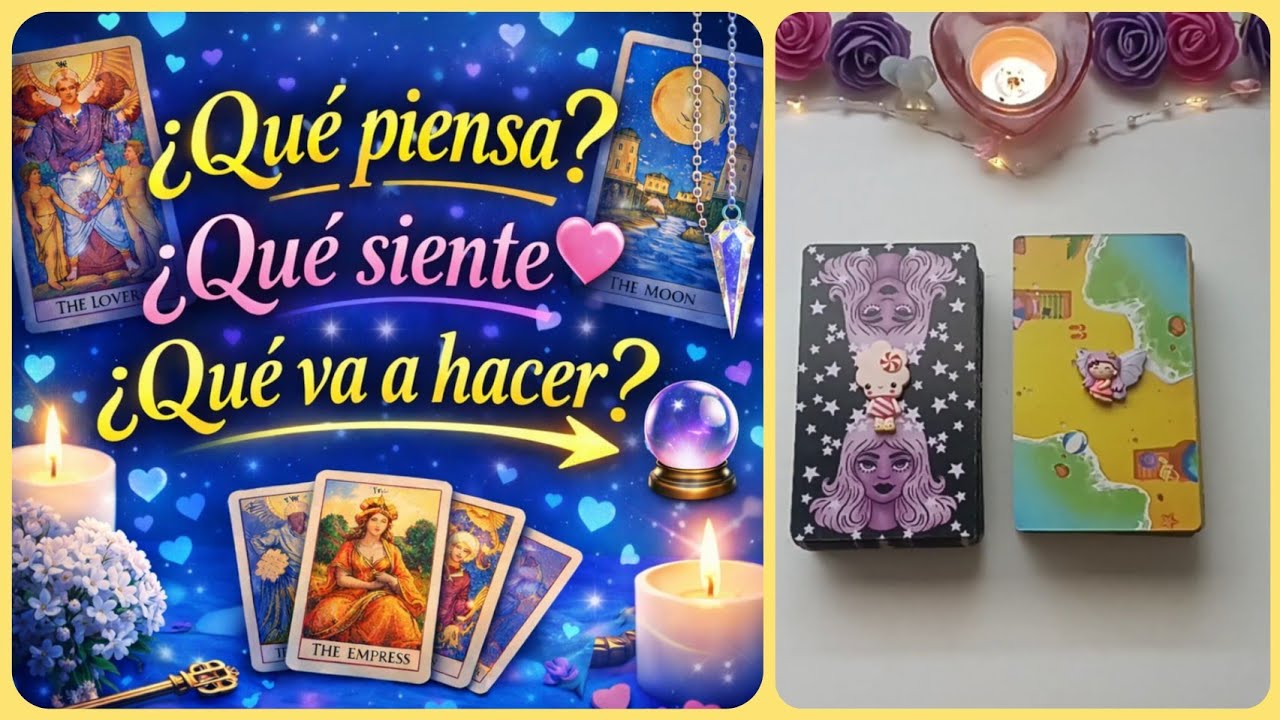 ⚡¿Qué Piensa, qué Siente y qué Hará Contigo? 💭🩷💌 | Tarot Interactivo de Amor