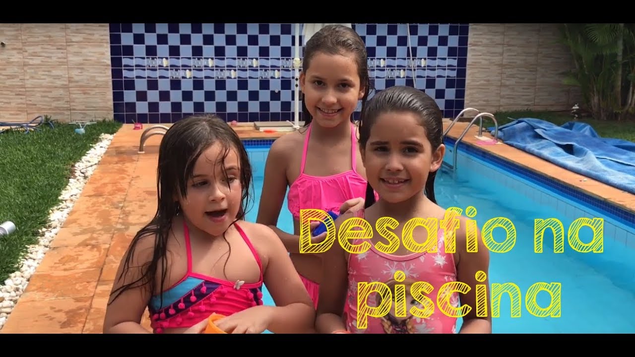 Desafio na piscina! - YouTube