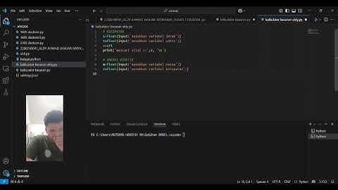 Dasar - Dasar Komputasi Kalkulator Interactive Shell (Kecepatan, Energi Kinetik, Momentum)
