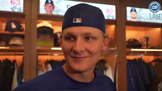 Emmet Sheehan fine after being hit & drop in fastball velocity has been a 'good learning experience'