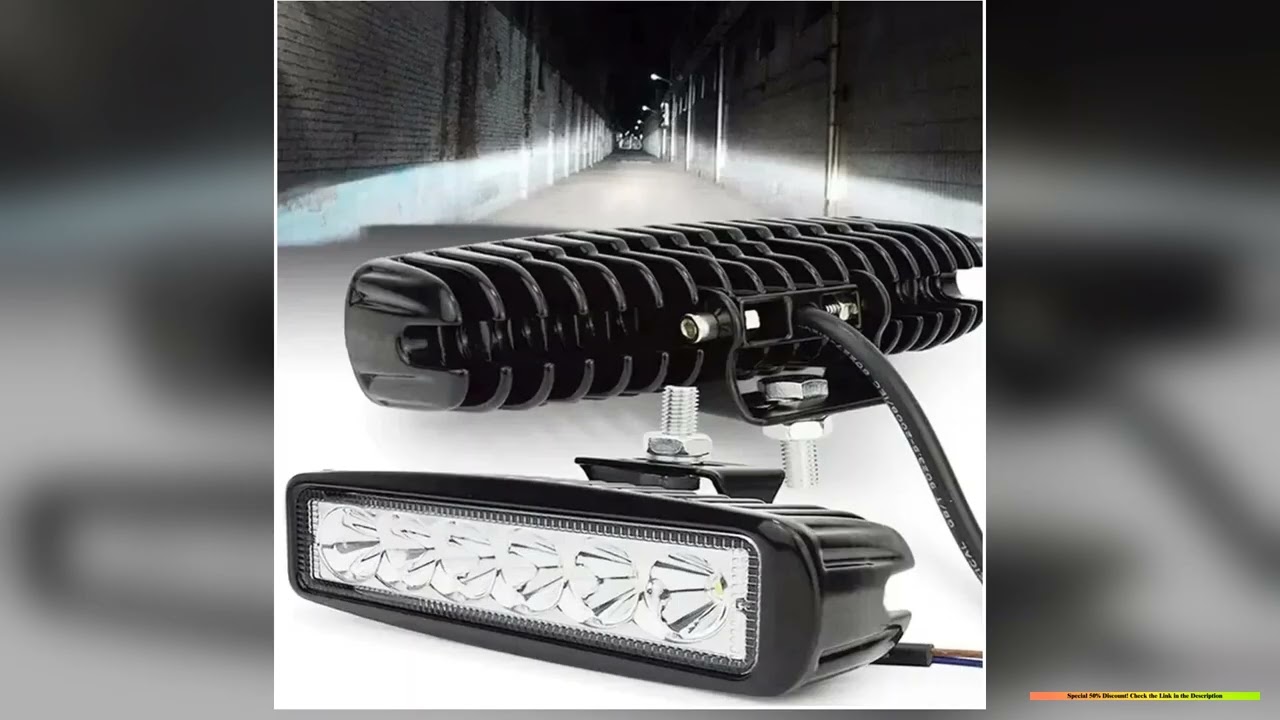 18w 6 LED Car Work Light High Bright Spotlight Universal Offroad Automobile Truck Driving Fog