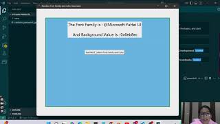 Python project 2 -  Random Font Family and Background color selector
