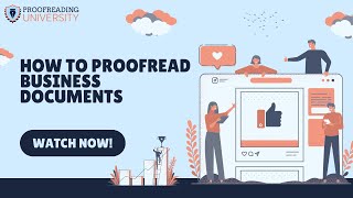 How to Proofread Business Documents