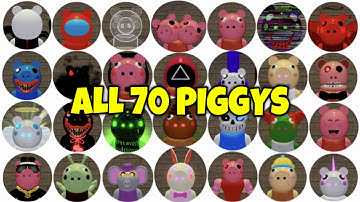 FIND THE PIGGY MORPHS *How to get ALL 70 Badges + Morphs* [90] - Roblox