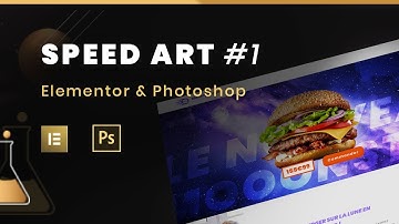 SPEEDART ELEMENTOR & PHOTOSHOP : Des burgers sur la lune ? 🍔🚀🌛