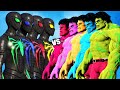 TEAM HULK COLOR vs TEAM SPIDER-MAN COLOR - EPIC BATTLE