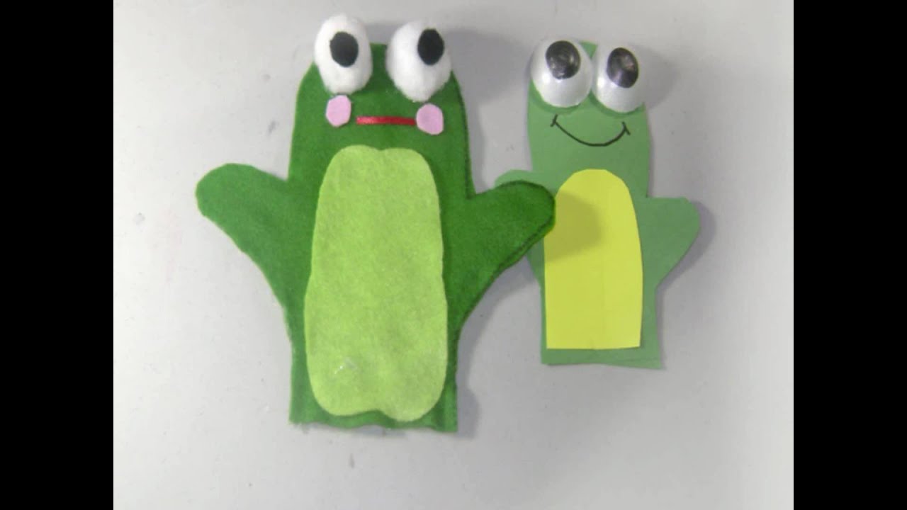 How to Make Felt Frog Puppet Japanese Style! - EP - simplekidscrafts