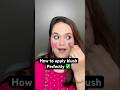 How to apply liquid/cream blush perfectly #blushtutorial #makeupartist