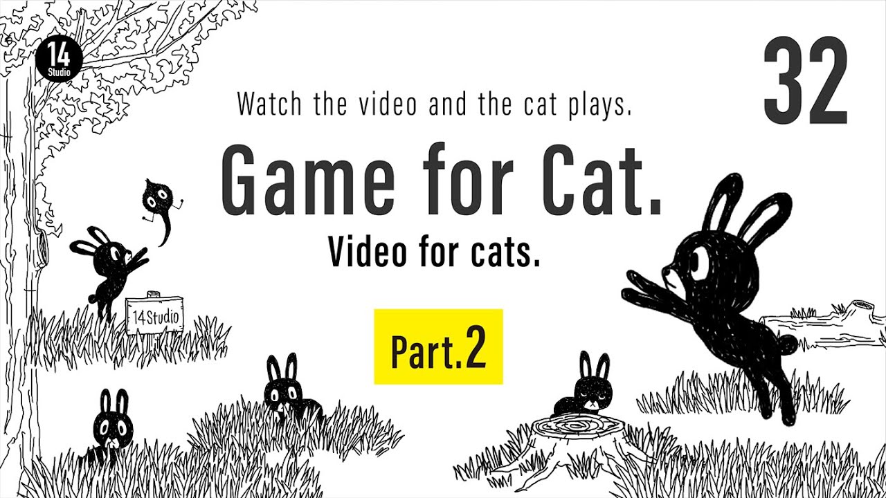 猫用動画 Part2 Game For Cat Part2 猫が喜ぶ おしゃれな手書きタッチイラストで飼い主さんも楽しい Cats Play The Owner Is Also Fun Youtube