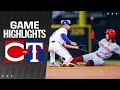 Reds vs rangers game highlights 42724  mlb highlights