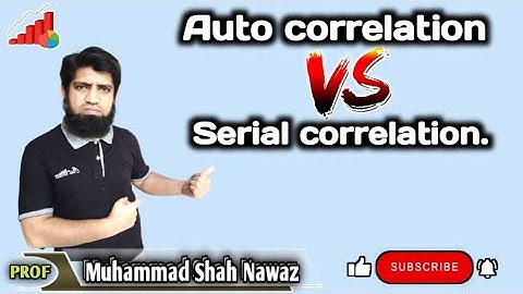 Auto Correlation vs Serial Correlation 🤔😎 VV Simple ✍