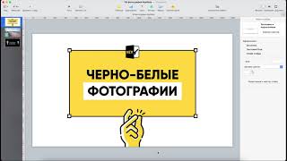 Как сделать изображения черно-белыми в KeyNote?