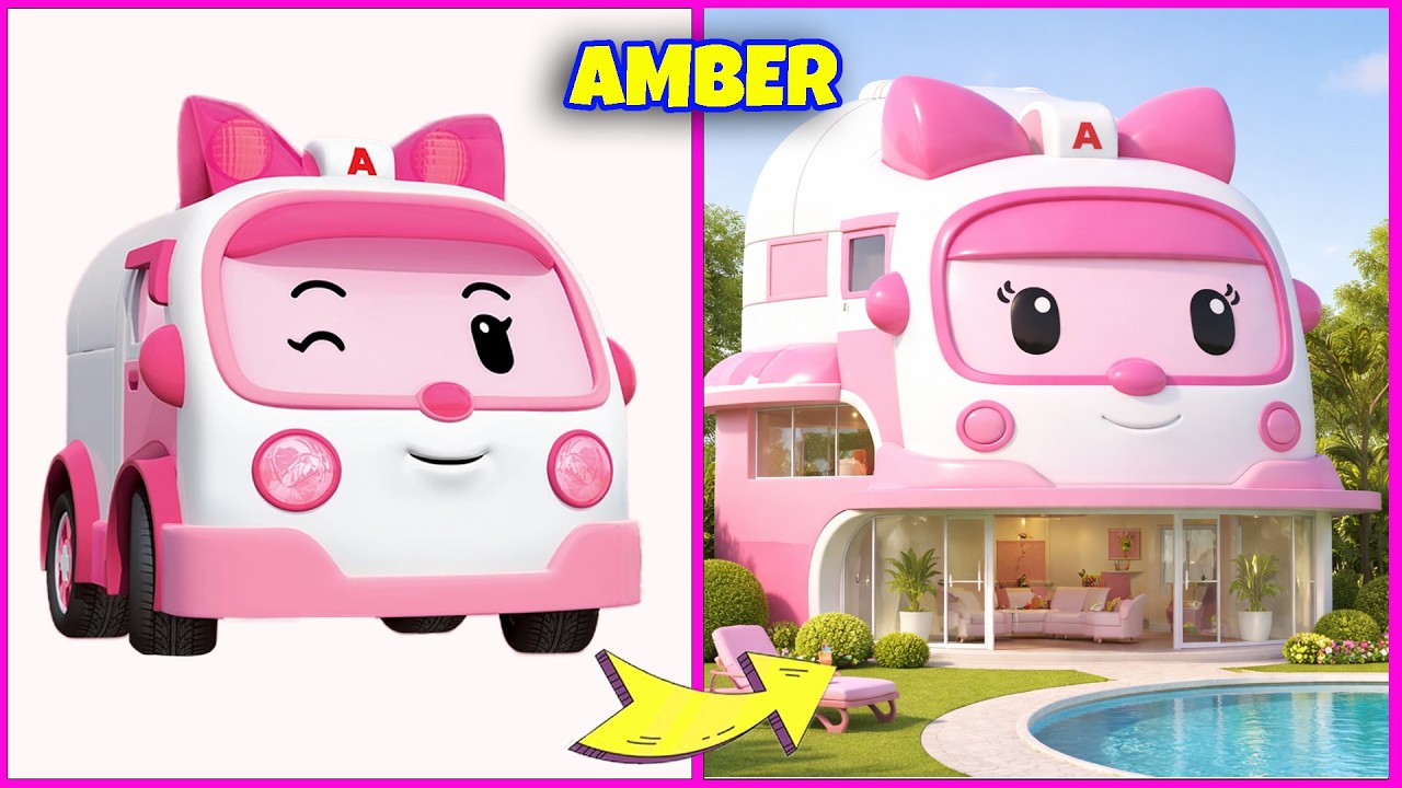 Персонажи «Робокар Поли» и их дома мечты 🏡✨