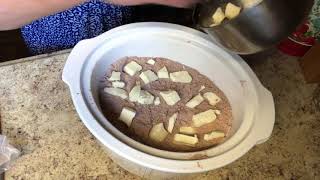 Dollar Tree Black Forest Chocolate Cherry Dump Cake in the Slow Cooker