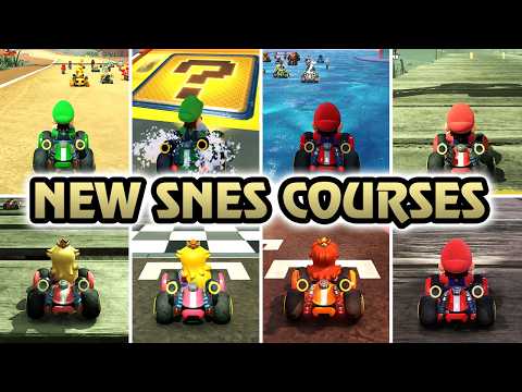 Mario Kart World · All New DLC SNES Courses (Locations Included)