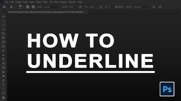 How to Underline Text in Photoshop 2024 | photoshop Tricks and Tips