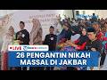 🔴LIVE: Puluhan Pengantin Sumringah Ikut Nikah Massal Gratis di Jakbar, Ada yang Grogi Ijab Kabul