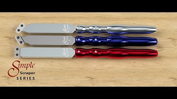 Simple Scraper Woodturning Tools in Use