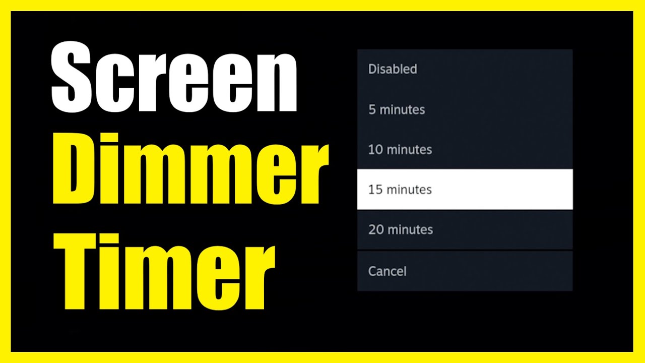How to Adjust Screen Dim Timer on Steam Deck (Easy Method) - YouTube