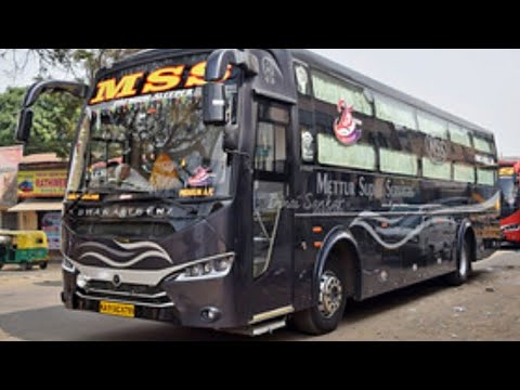Mettur Super Services (MSS) bus travel review from BANGALORE - MADURAI. New year special travel vlog
