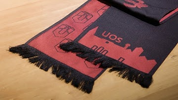 Der akademische Schal der Universität Osnabrück