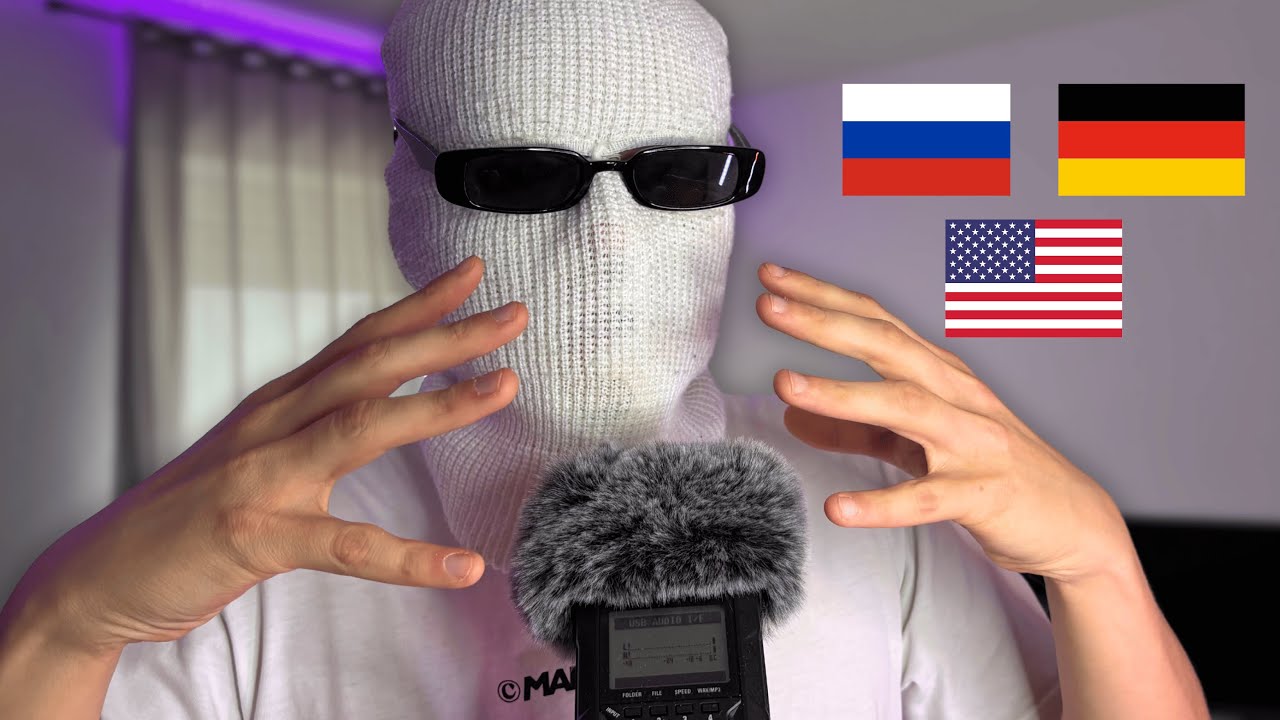 ASMR Trigger Words in 3 Languages 🌍 | English, German, Russian | Whispered for Tingles ✨