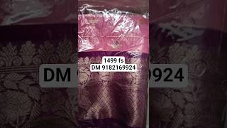 soft silk sarees vt zari weaving chex pattern contrast weaving kanchi borders #viralshort #trending