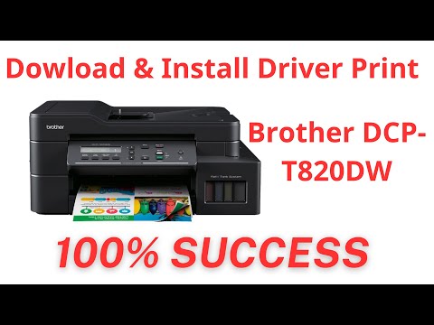 How to install Brother DCP T820DW Driver Print & Scan on Windows 11, 10