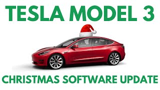 Quick overview of the new tesla software update received christmas
eve!