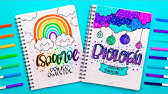 PORTADAS para CUADERNOS muy fáciles 🌜IDEAS para DECORAR tus LIBRETAS con  CARÁTULAS BONITAS - thptnganamst.edu.vn