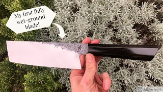 Forging a Nakiri Kitchen Knife | PeacefulBuilds #1